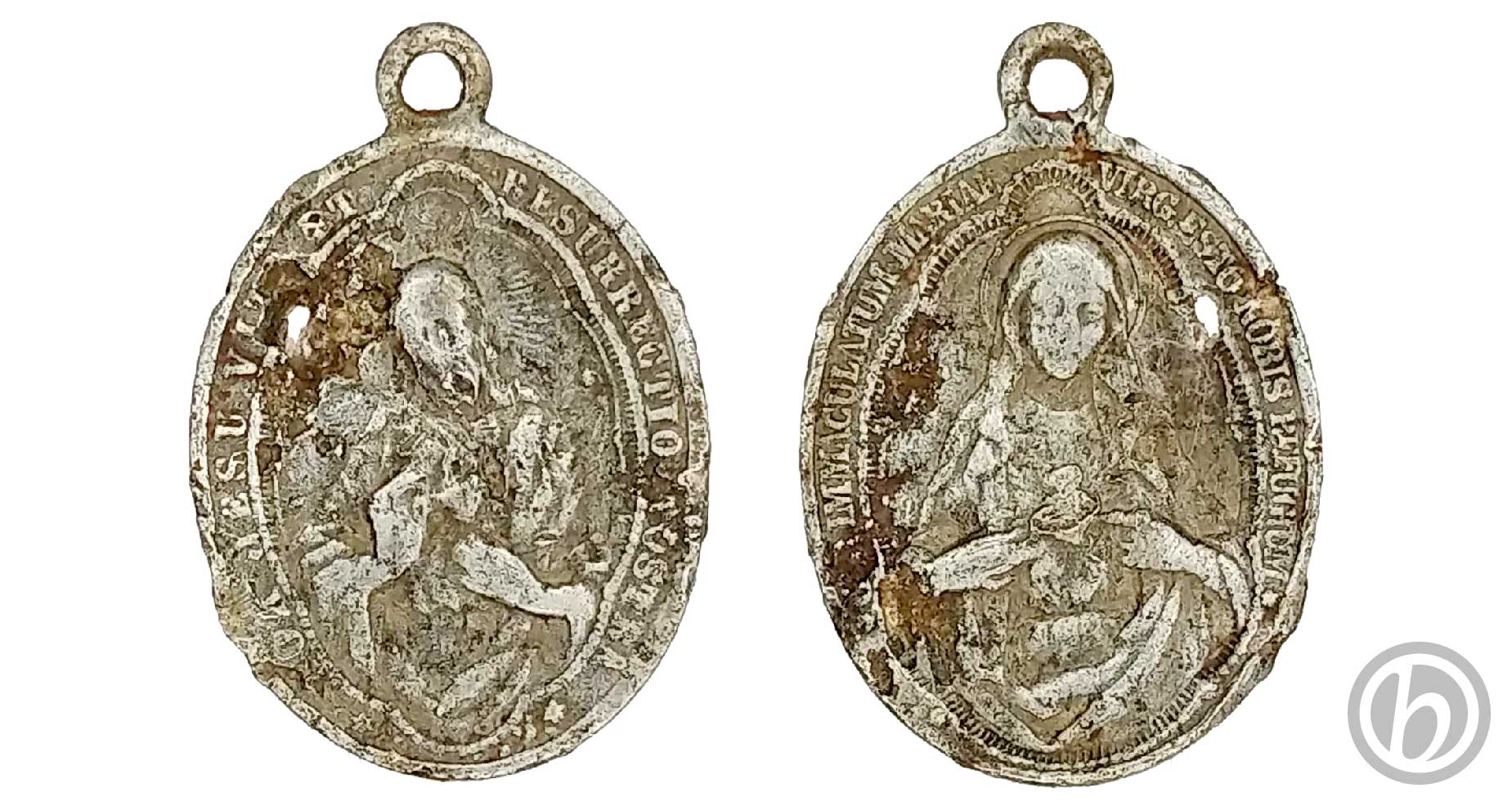 md.SCGM.01.2511 – Medaglia votiva – Sacro Cuore di Gesù e Maria