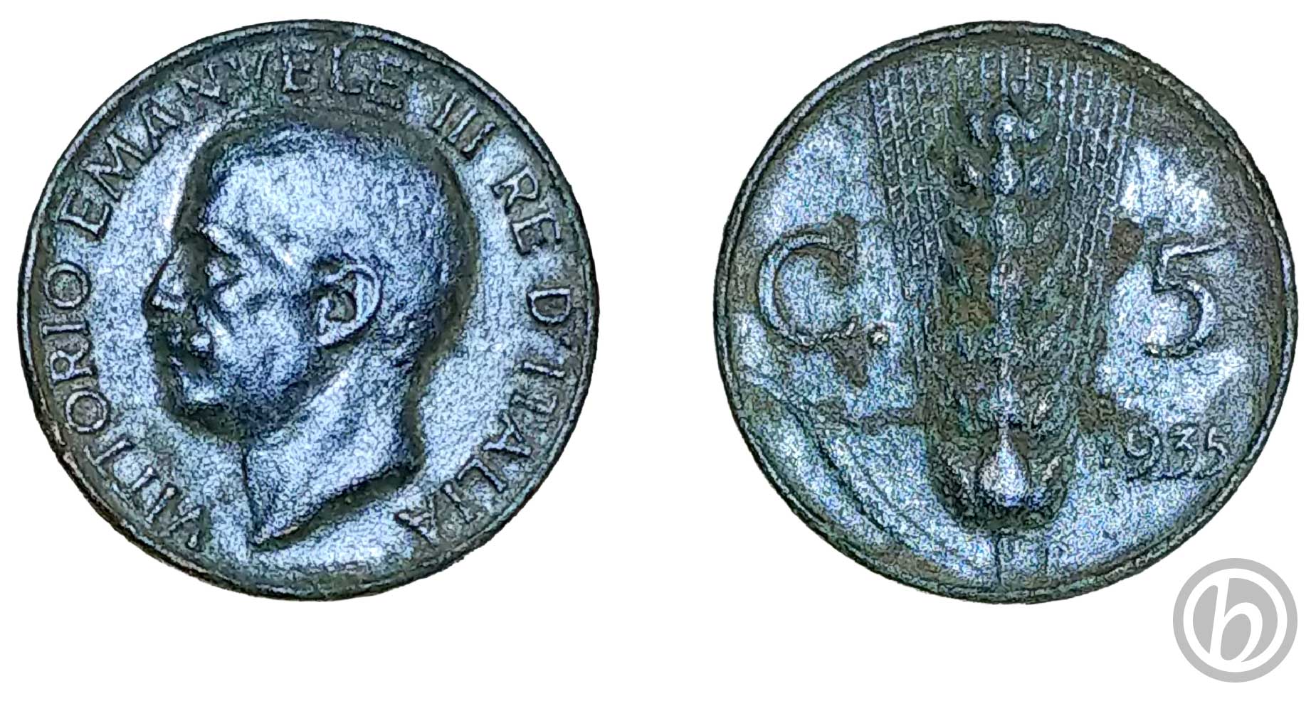 mn.5CS.02.2511 – 5 centesimi Spiga – Vittorio Emanuele III, Re d’Italia