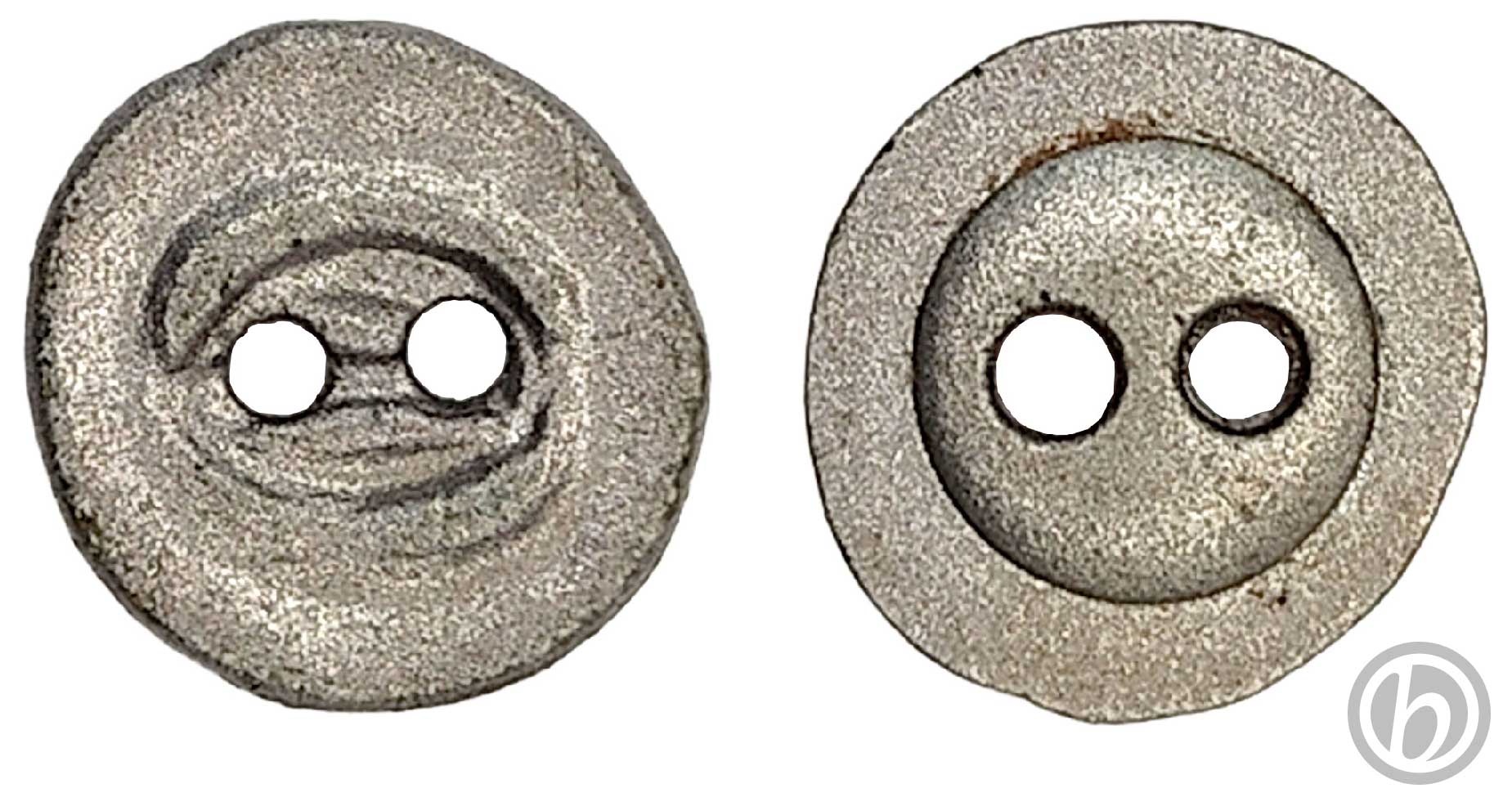 bt.2FAL.01.2601 – Bottone 2 fori in alluminio